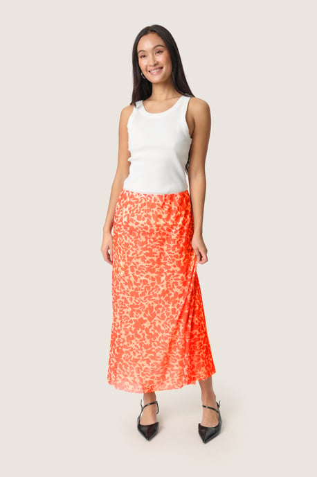 Rok A-shape Tangerine Tango Leaf orange - Image 1