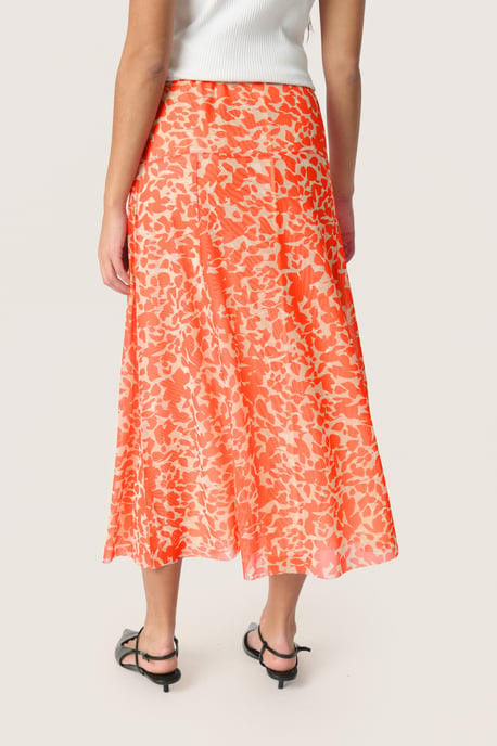 Rok A-shape Tangerine Tango Leaf orange - Image 3