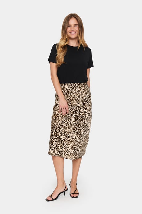 Rok Regular fit Creamy Leopard animal - Image 1