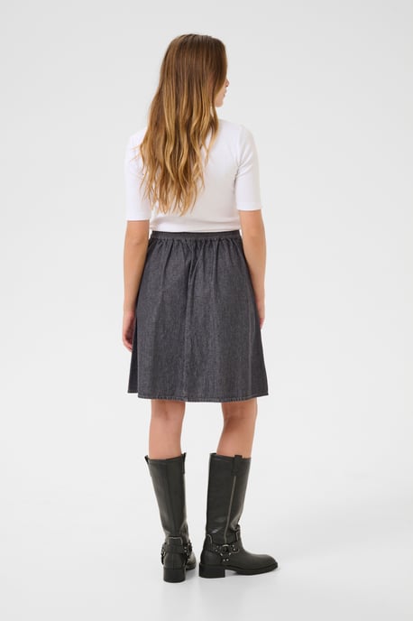 Rok A-shape Grey Washed Denim  - Image 2