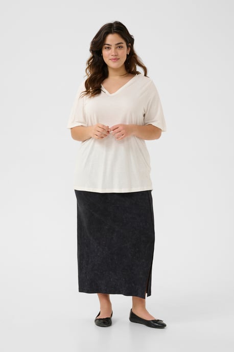 Rok Tight fit Black washed rib black - Image 1