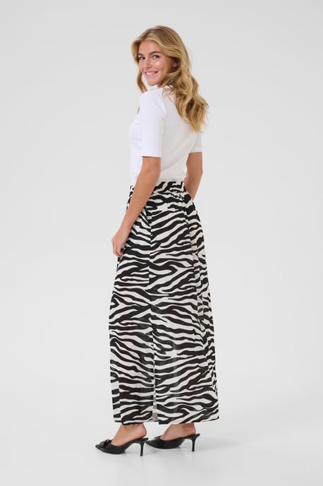 Rok A-shape Black/Chalk Animal Print black multi - Image 2