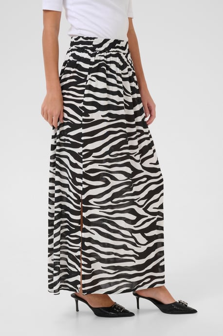Rok A-shape Black/Chalk Animal Print black multi - Image 3