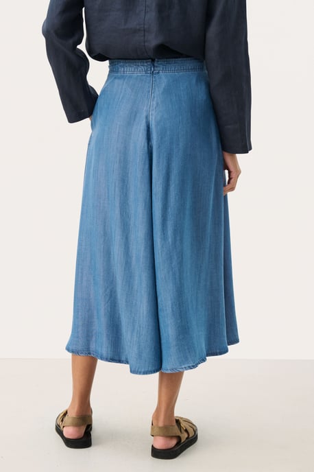 Rok A-shape Medium Blue Denim - Image 5