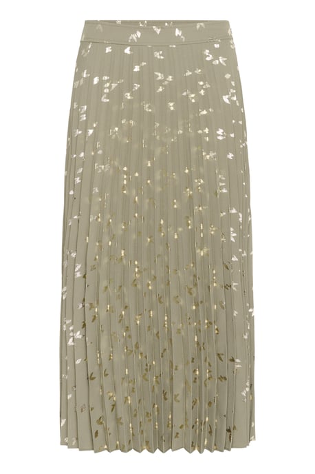 Rok A-shape Vetiver Foil Print green - Image 4