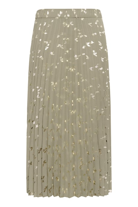 Rok A-shape Vetiver Foil Print green - Image 5