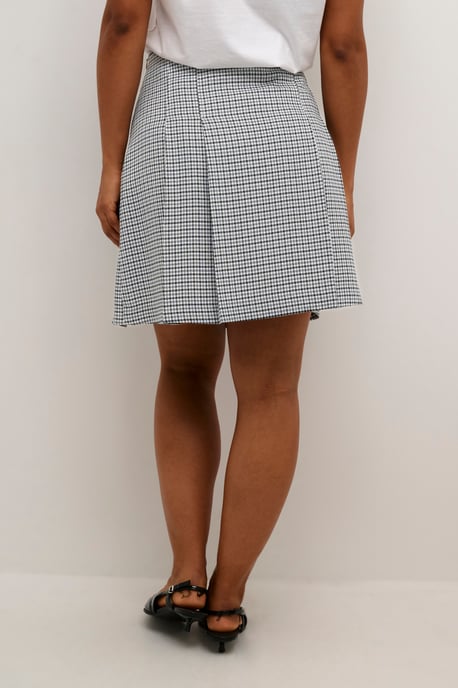 Rok A-shape Black/White Check black offwhite - Image 3
