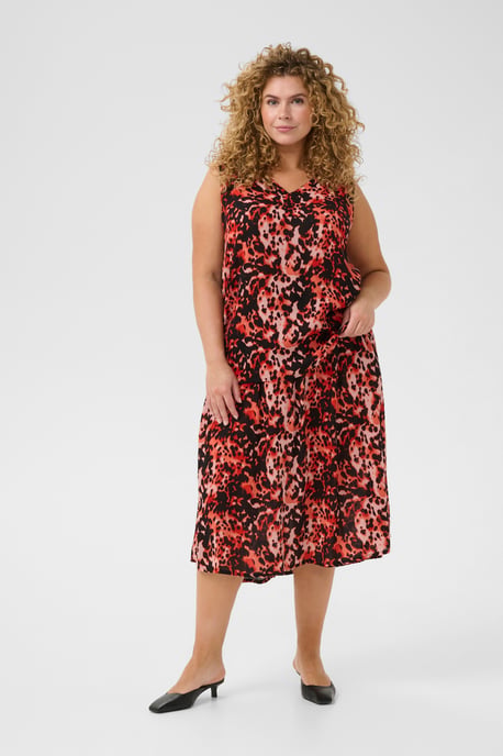 Rok A-shape Grenadine Leopard Print red - Image 2