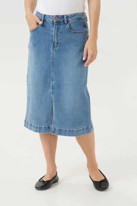 Rok A-shape Reno Medium Blue Denim - Image 2