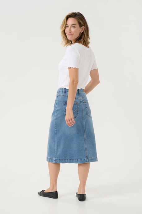 Rok A-shape Reno Medium Blue Denim - Image 3