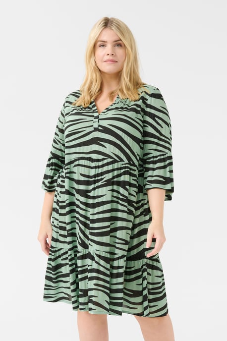 Jurk A-shape black green - Image 3