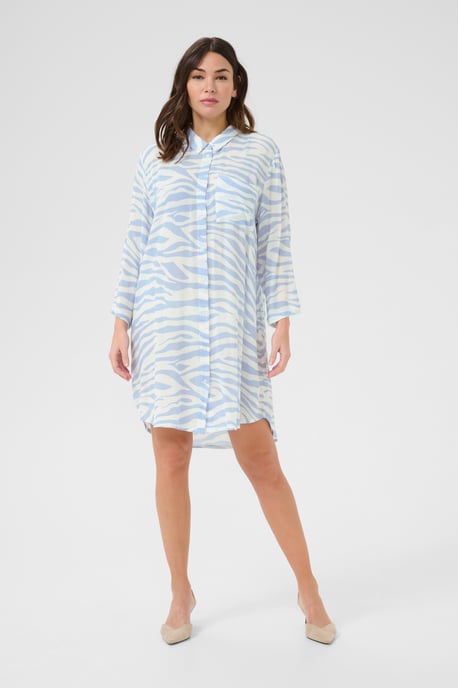 Overhemd met lang mouwen Loose fit Soft Chambray / Chalk Graphic light blue - Image 1
