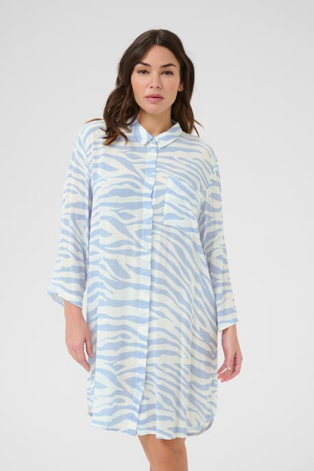 Overhemd met lang mouwen Loose fit Soft Chambray / Chalk Graphic light blue - Image 3