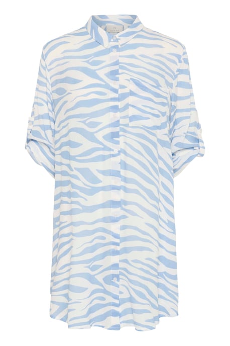 Overhemd met lang mouwen Loose fit Soft Chambray / Chalk Graphic light blue - Image 4