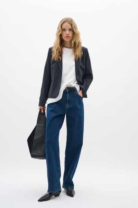 Blazer Feminine Dark Grey Melange - Image 3