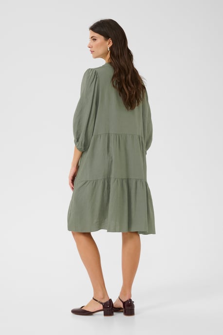 Jurk A-shape Deep Lichen Green - Image 2