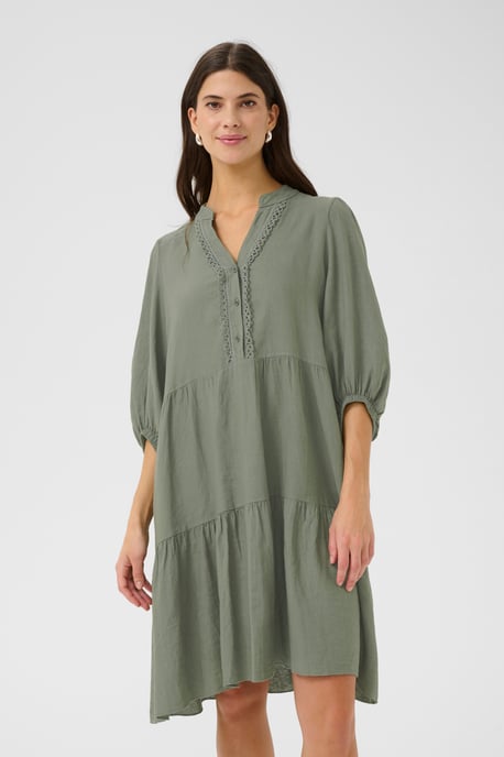 Jurk A-shape Deep Lichen Green - Image 3