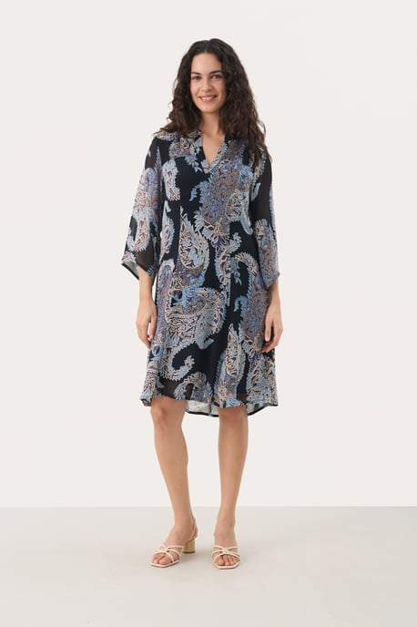 Jurk Regular fit navy - Image 1
