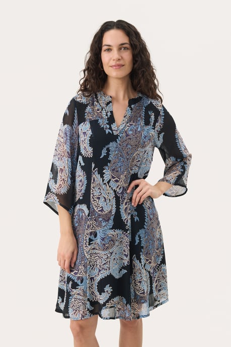 Jurk Regular fit navy - Image 2