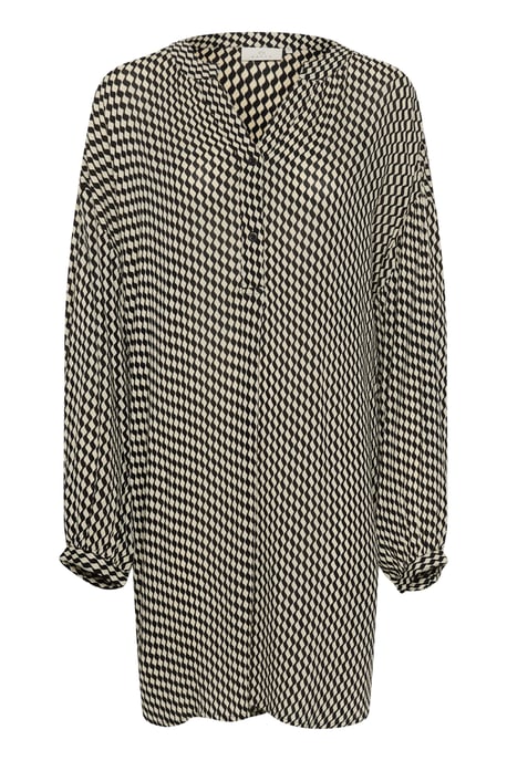 Jurk Oversize fit black white - Image 4