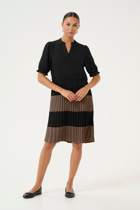 Jurk Feminine black brown - Image 1