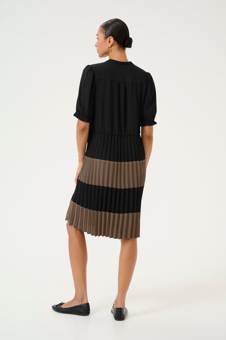 Jurk Feminine black brown - Image 2