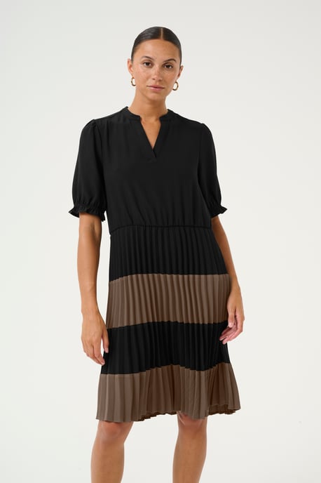 Jurk Feminine black brown - Image 3