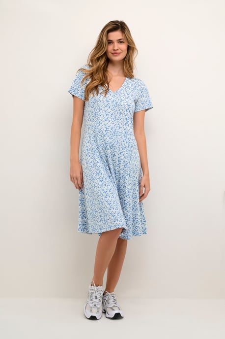 Jurk Regular fit blue white - Image 1