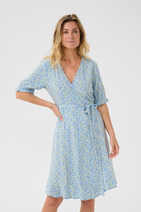 Jurk Feminine Blue Yellow Small Floral blue multi - Image 3