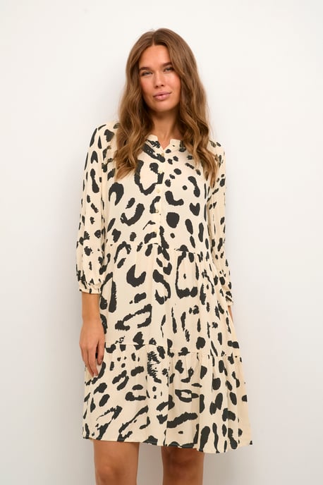 Jurk Loose fit black offwhite - Image 2
