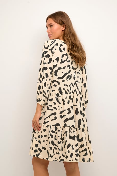 Jurk Loose fit black offwhite - Image 3