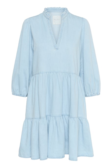 Overhemd met lang mouwen A-shape Whiteish Blue denim - Image 4