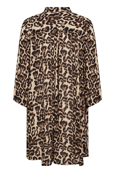 Overhemd met lang mouwen Loose fit Naturel Leopard Print - Image 5
