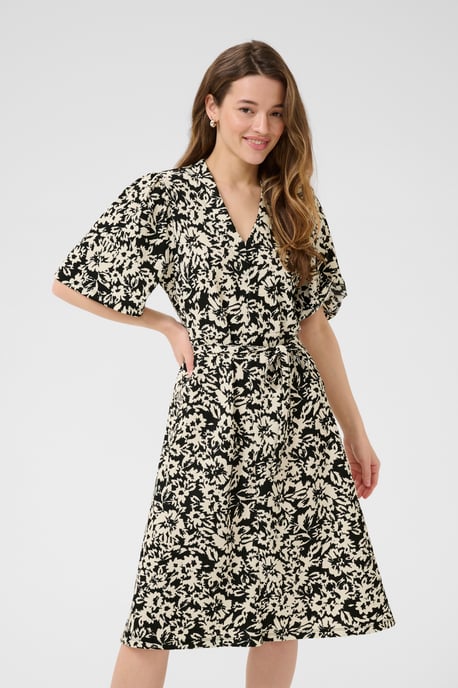 Jurk Regular fit black white - Image 3