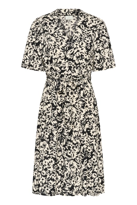 Jurk Regular fit black white - Image 4