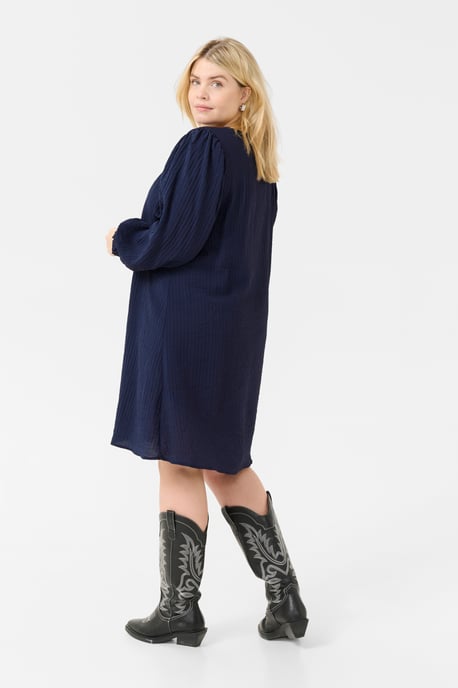 Jurk A-shape dark blue - Image 2