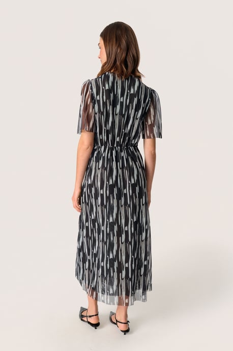 Jersey jurk Regular fit Black Stroke Print black - Image 2