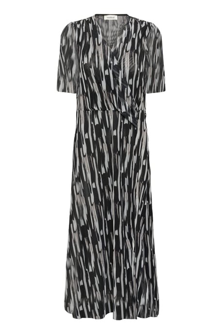 Jersey jurk Regular fit Black Stroke Print black - Image 4