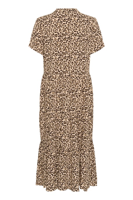Jurk A-shape Creme Leopard Strokes animal - Image 5
