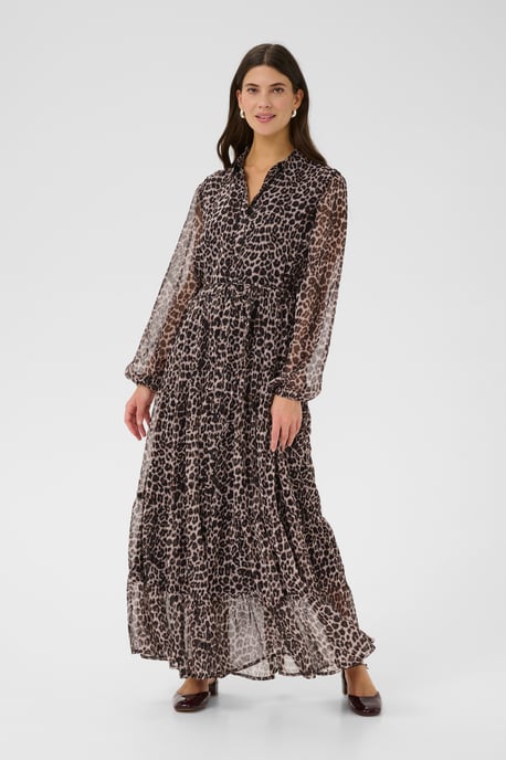 Jurk A-shape Natrual Animal Spots leopard - Image 3
