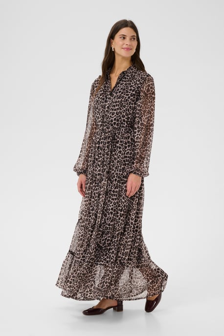 Jurk A-shape Natrual Animal Spots leopard - Image 4