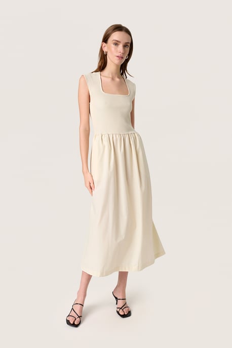 Jersey jurk Feminine beige - Image 2