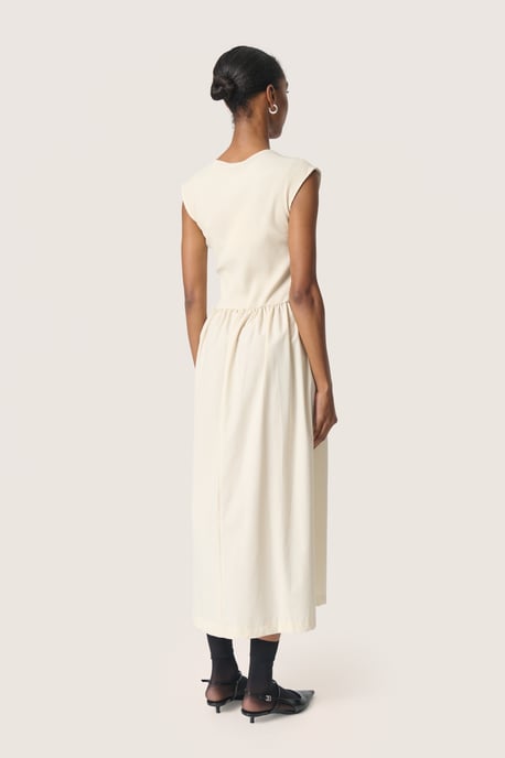 Jersey jurk Feminine beige - Image 3
