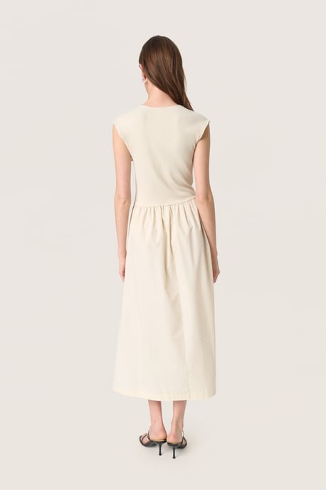 Jersey jurk Feminine beige - Image 4