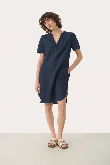 Jurk Regular fit blue navy - Image 2