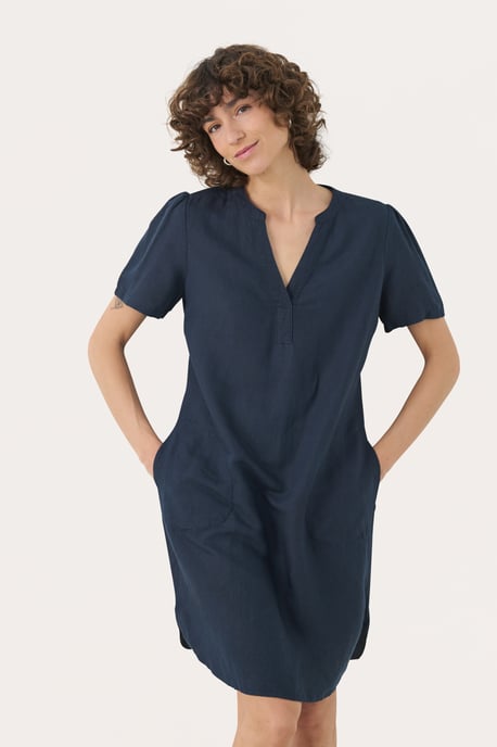 Jurk Regular fit blue navy - Image 4