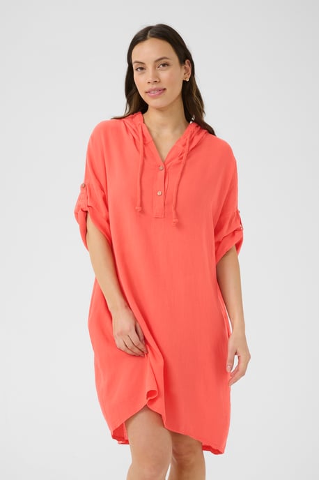 Jurk Regular fit Hot Coral coral - Image 3