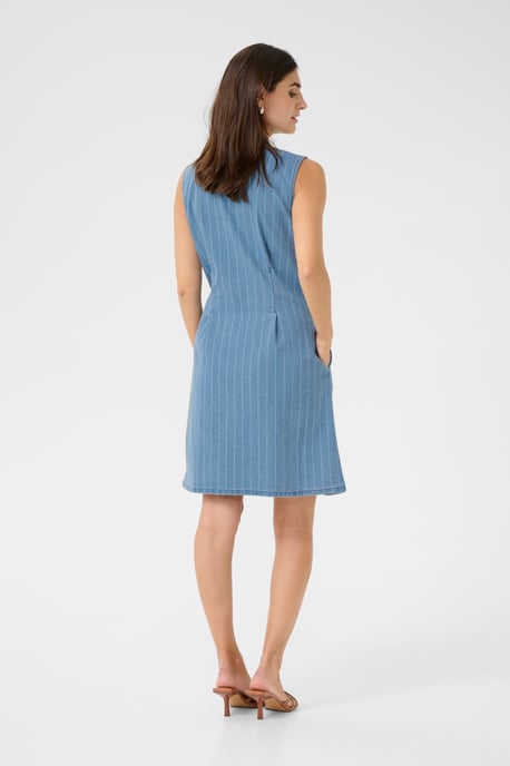 Denim Jurk Fitted blue - Image 2