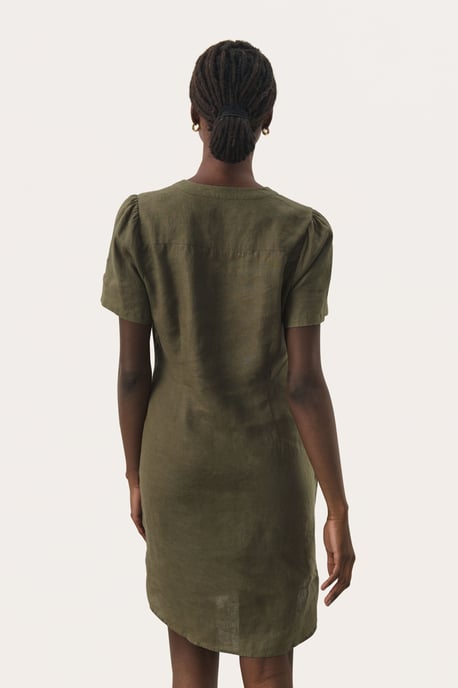 Jurk Regular fit olive - Image 3