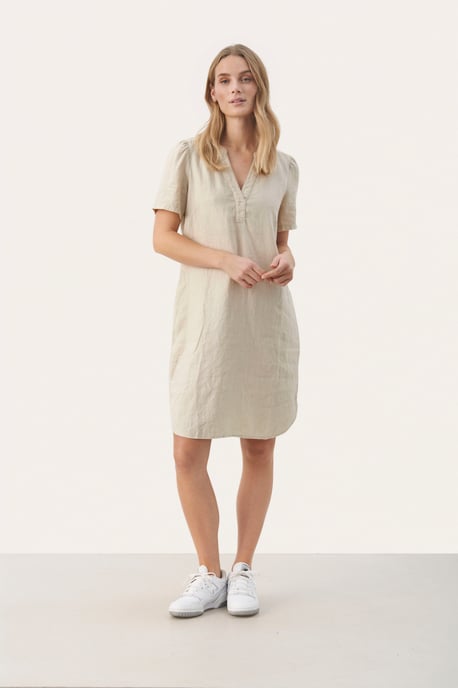 Jurk Regular fit offwhite - Image 1